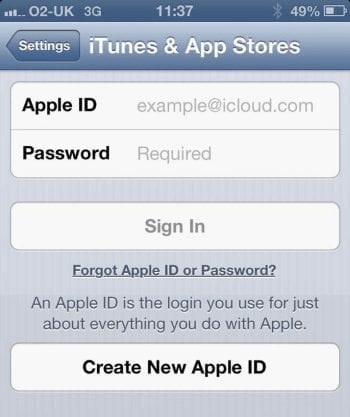 iCloud Explained - Create Apple ID Image