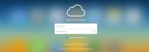 icloud explained - login page image