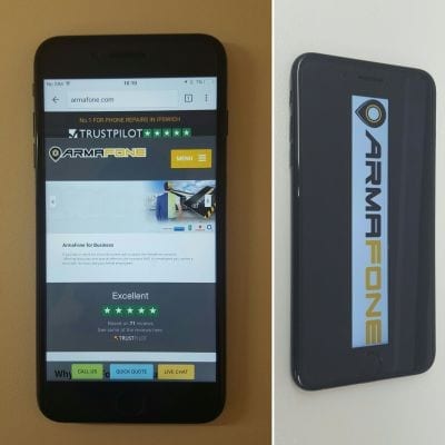 iPhone 7 screen repair in Ipswich - completed repair