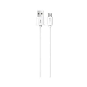 2m (2.1A) USB to MicroUSB Cable - White