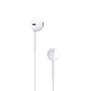 3.5mm Earphones with Microphone & Volume Control - White