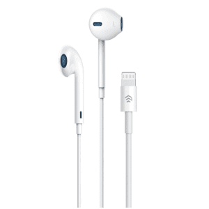 Lightning Bluetooth Earphones with Microphone & Volume Control - White