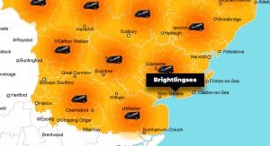 Brightlingsea phone repair - call-out service coverage area