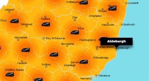 Aldeburgh phone repair - call-out service coverage area