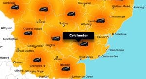 Colchester phone repair - call-out service coverage area
