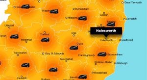 Halesworth phone repair - call-out service coverage area