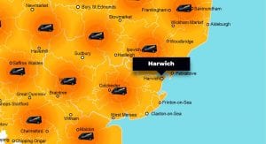 Harwich phone repair - call-out service coverage area