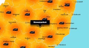 Stowmarket phone repair - call-out service coverage area