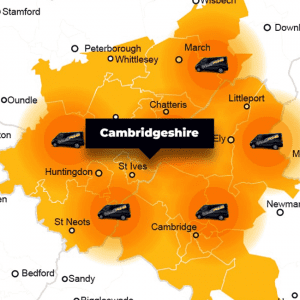 Cambridgeshire phone repair - call-out service coverage area