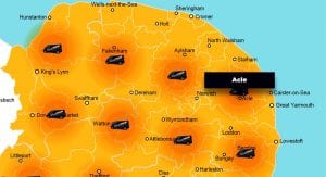 Acle phone repair - call-out service coverage area