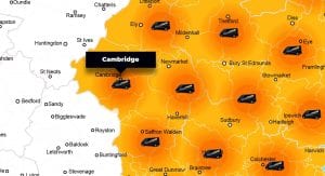 Cambridge phone repair - call-out service coverage area