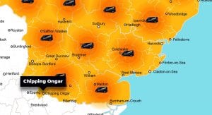 Chipping Ongar phone repair - call-out service coverage area
