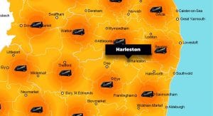 Harleston phone repair - call-out service coverage area