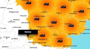 Harlow phone repair - call-out service coverage area