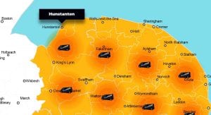Hunstanton phone repair - call-out service coverage area