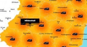 Mildenhall phone repair - call-out service coverage area
