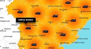 Saffron Walden phone repair - call-out service coverage area