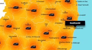 Southwold phone repair - call-out service coverage area