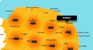 Stalham phone repair - call-out service coverage area