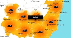 Suffolk phone repair - call-out service coverage area