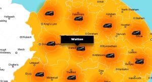 Watton phone repair - call-out service coverage area